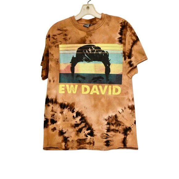 New Unisex Gildan Schitts Creek "Ew David" Custom Bleach Dye T-shirt - Picture 1 of 5